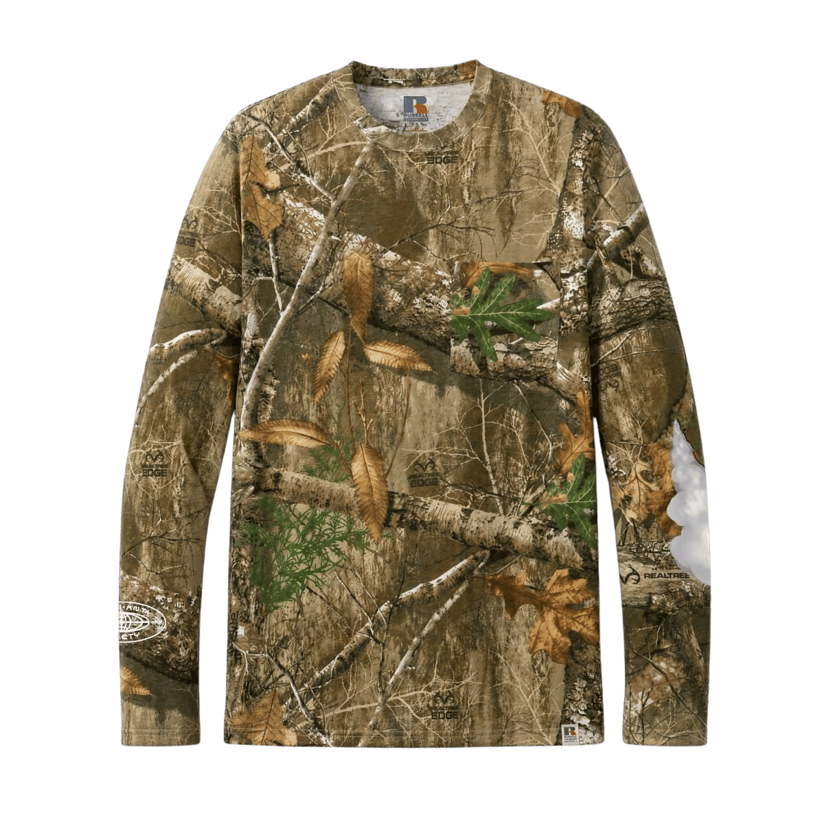 Born Anti Society Camo Duck Pocket Tee (Long Sleeve) in Realtree Edge