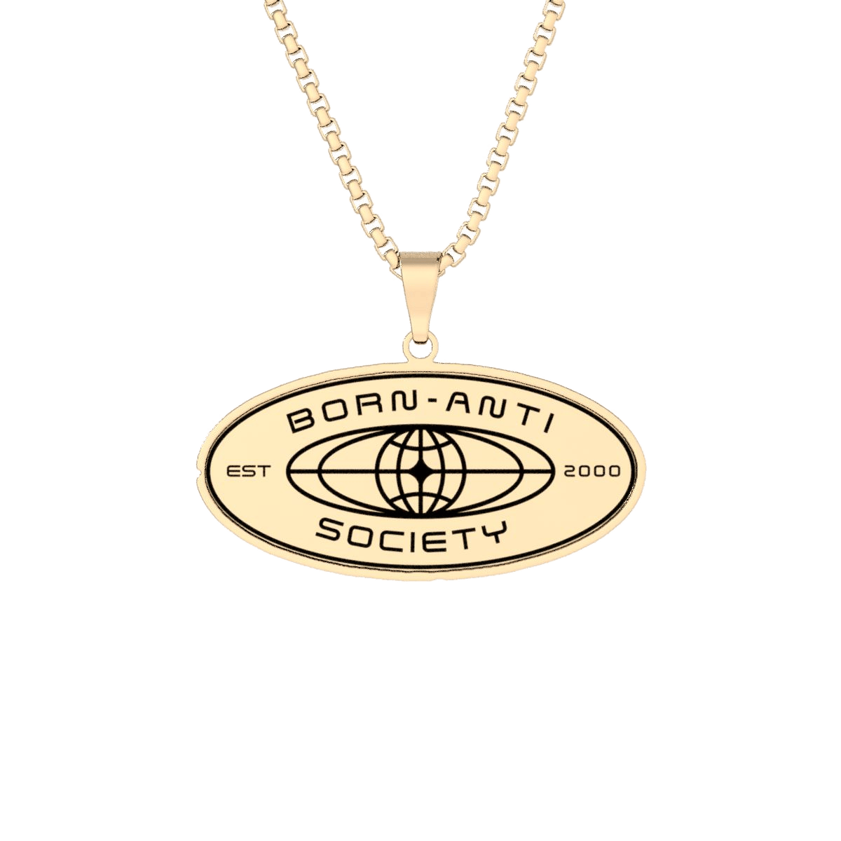 Oval Pendant in Gold Plated