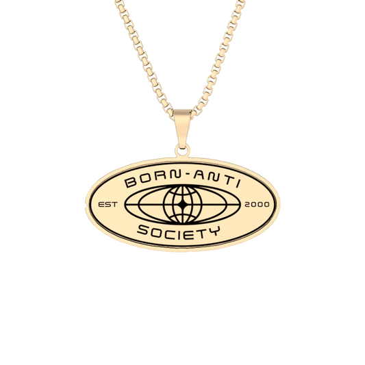 Oval Pendant in Gold Plated